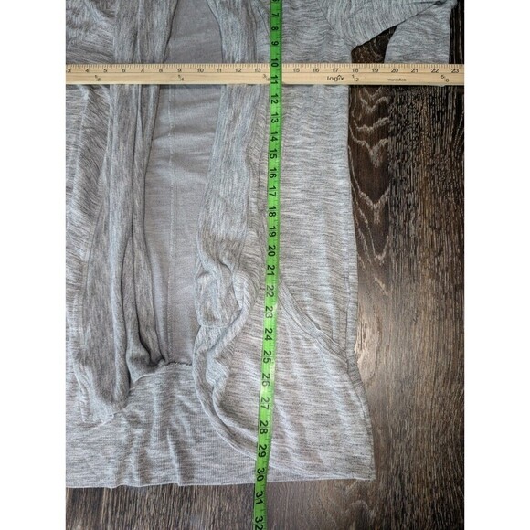 Athleta Cardigan Open Front Long Sleeve Gray Modal Sz M Athleisure Yoga Gym 152 - Picture 6 of 6